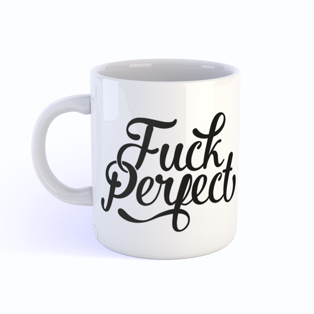 Mok "Fuck Perfect" | Studio Inktvis
