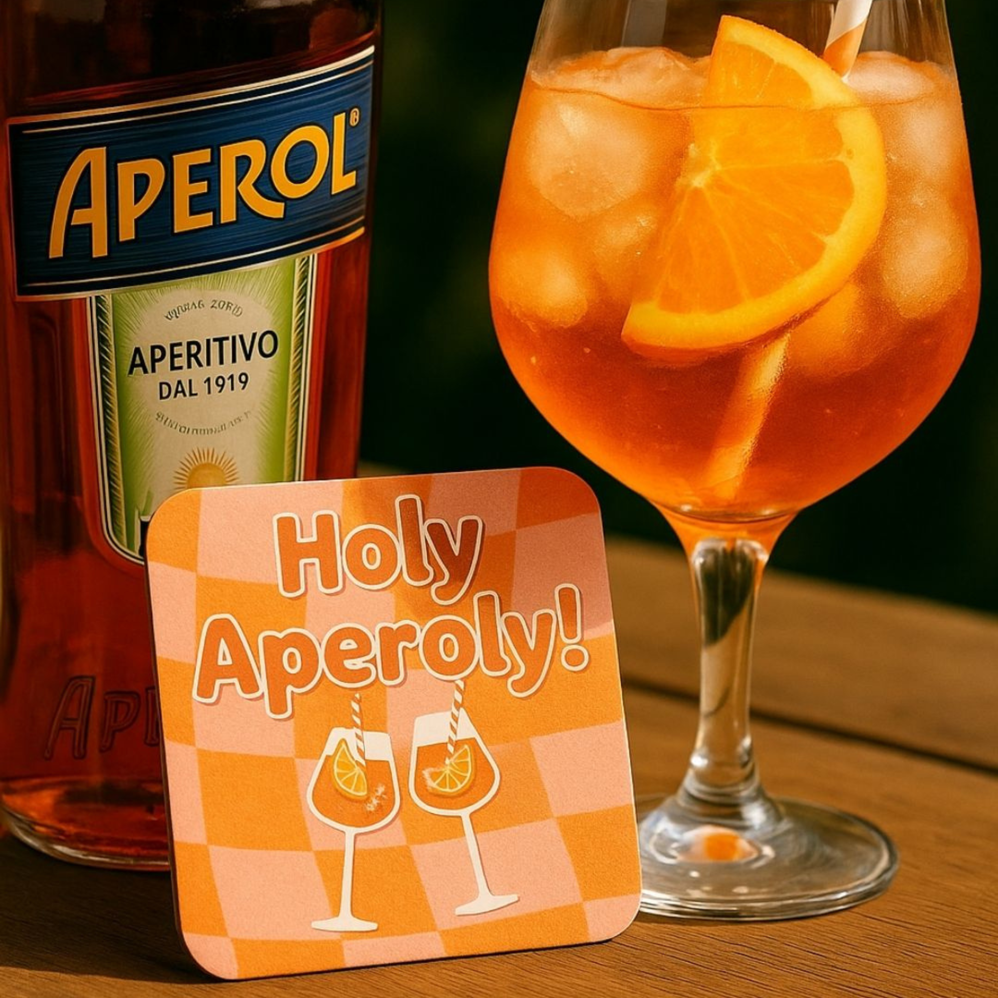 Onderzetter "Holy Aperoly!" | Artige