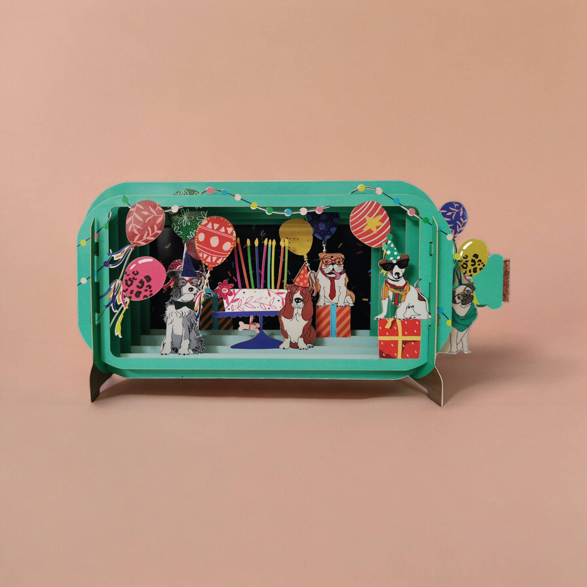 Pop-Up Kaart "Verjaardag Honden" | Alljoy Design