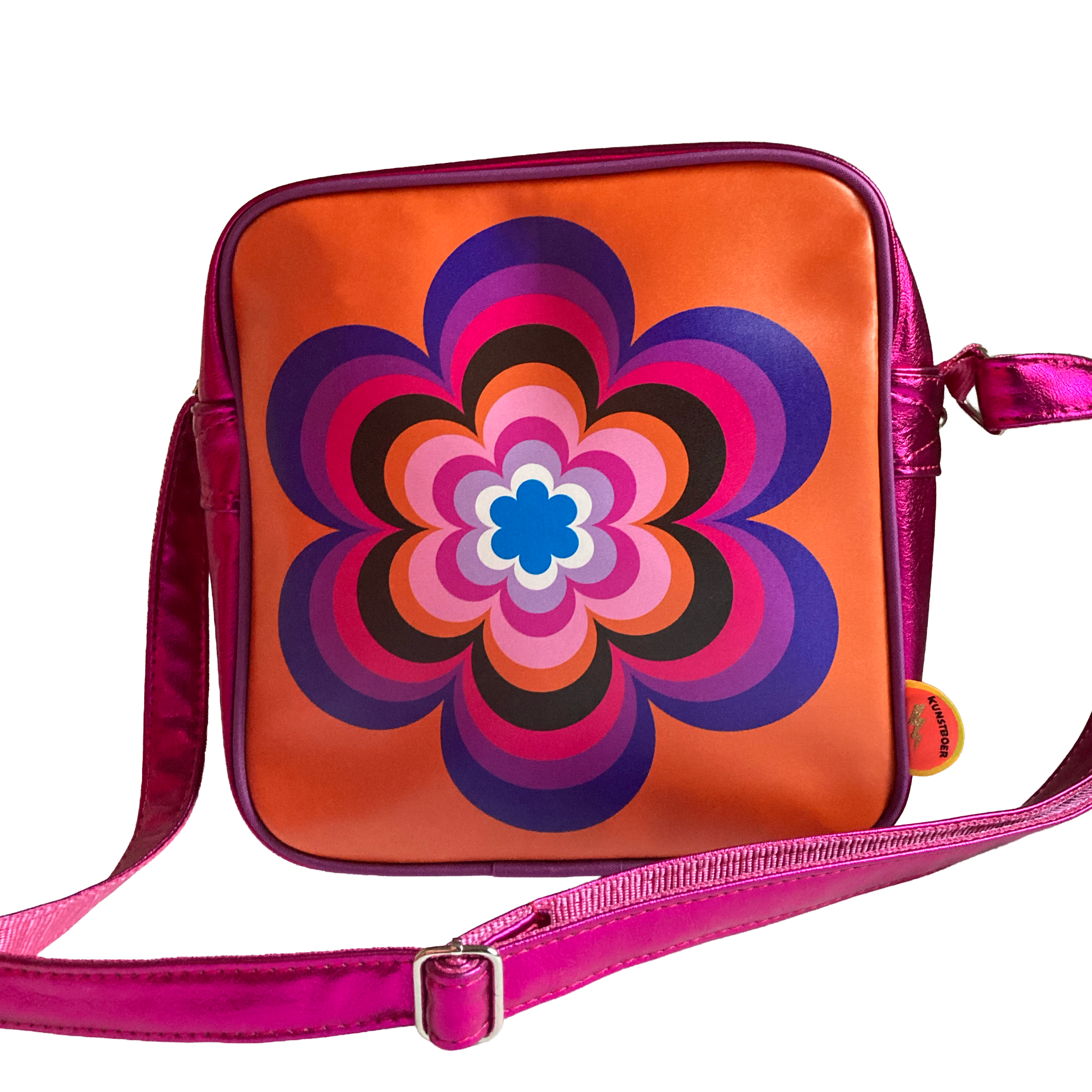 Schoudertas "Retro Bloem" | Kunstboer