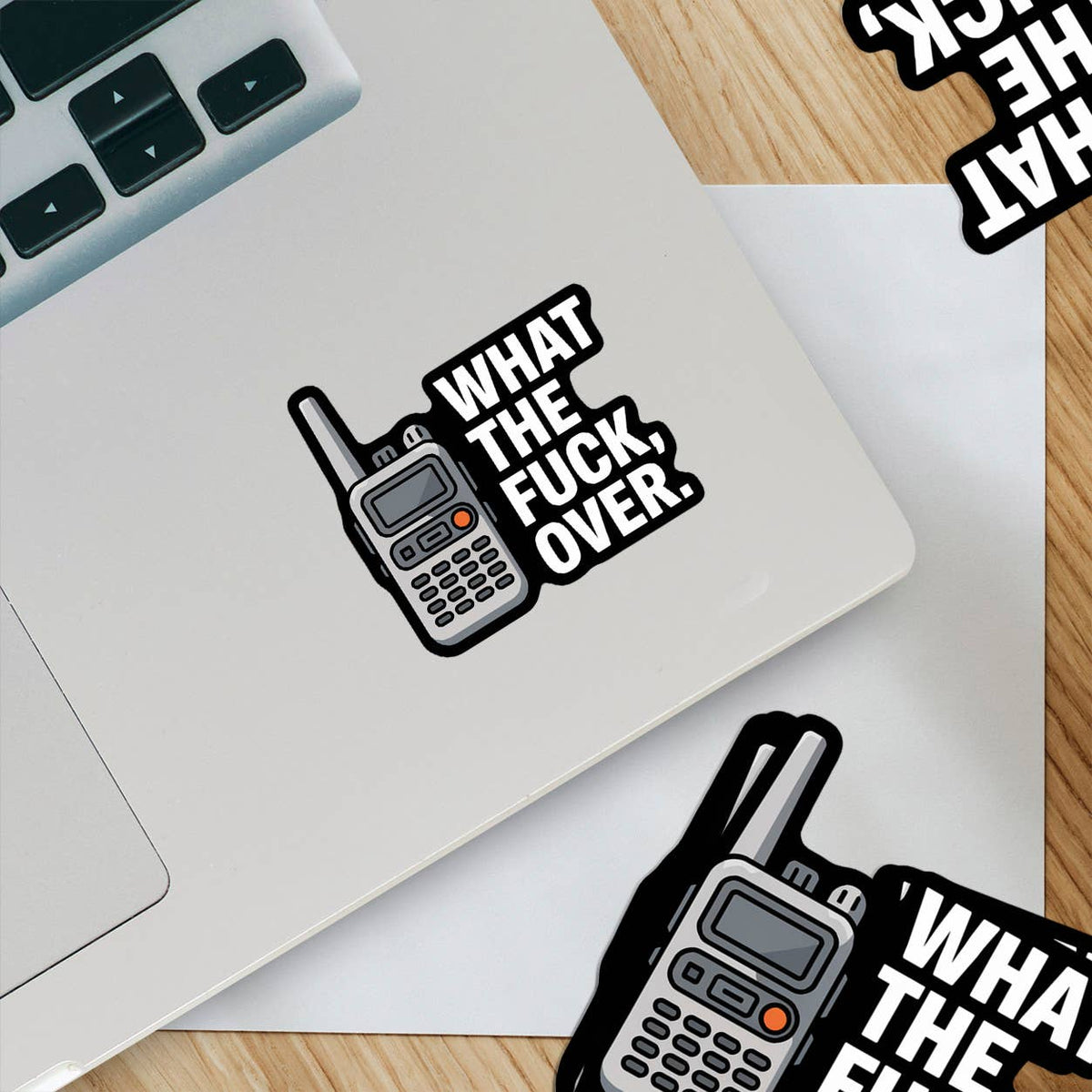 Sticker "What the Fuck, Over." | Ozark Sticker Company