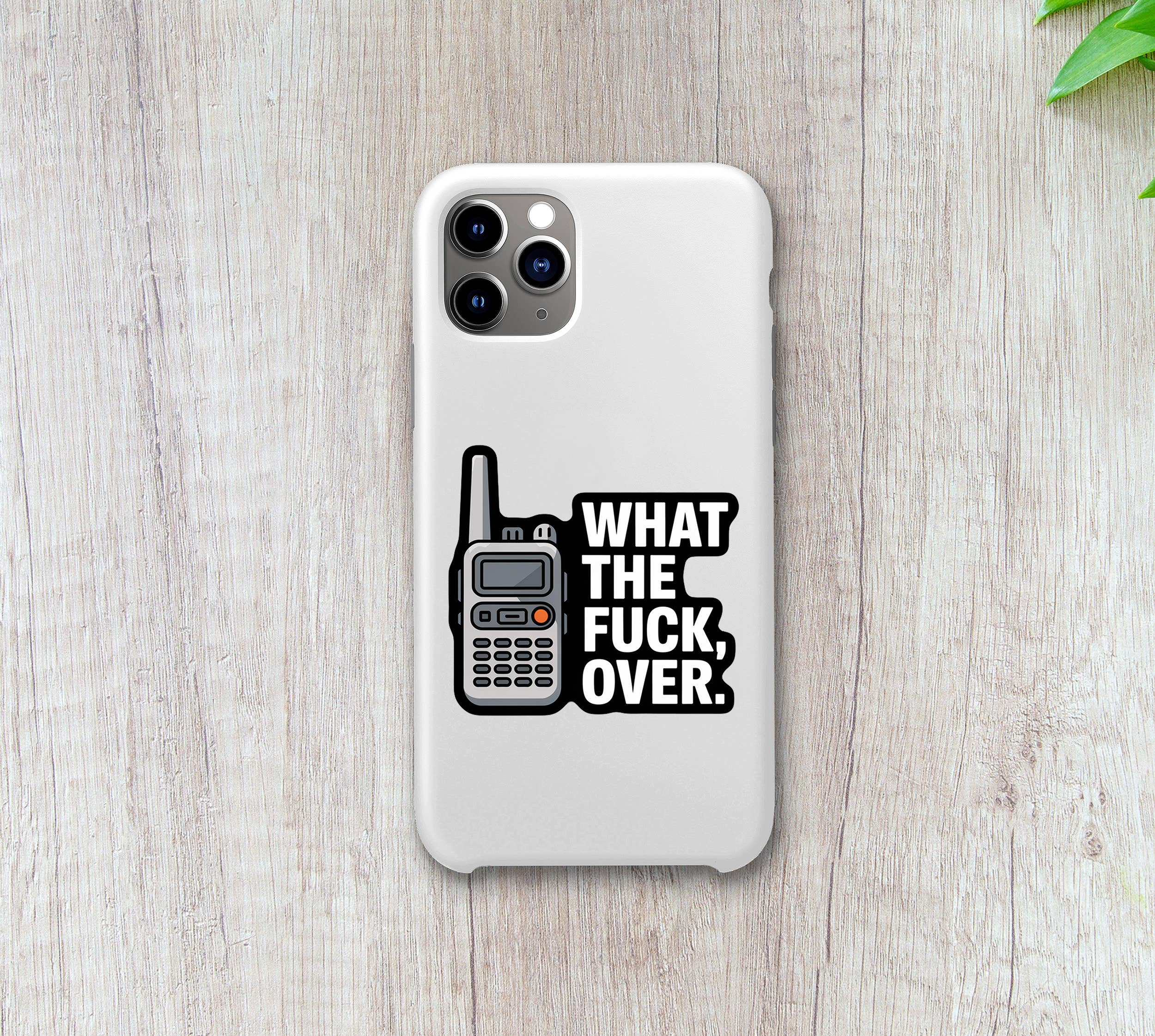 Sticker "What the Fuck, Over." | Ozark Sticker Company