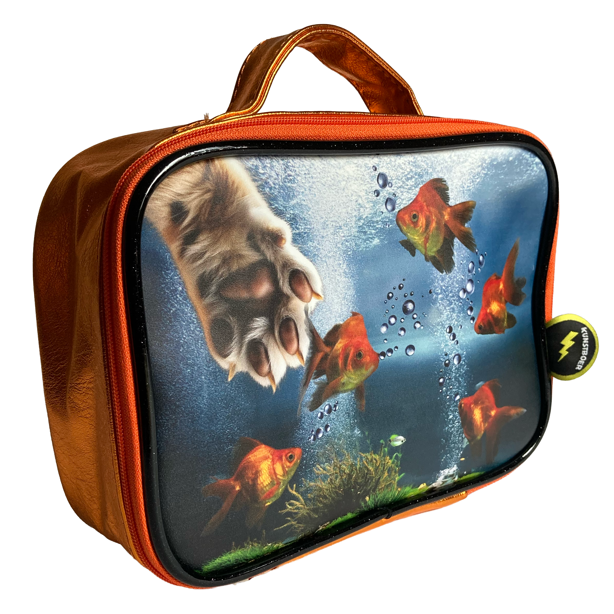 Toilettas "Kat bij Aquarium" | Kunstboer