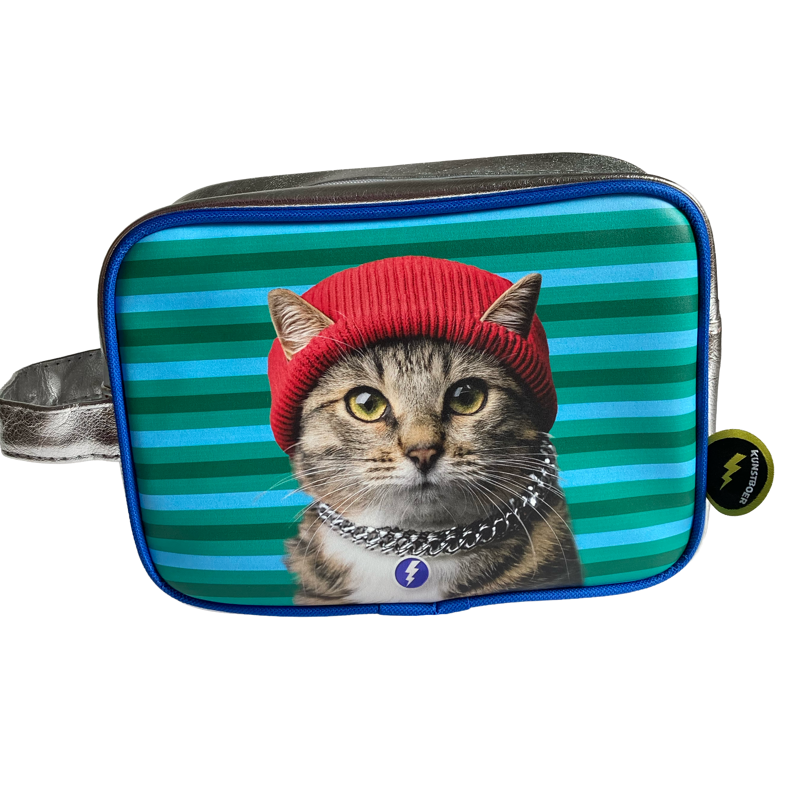 Toilettas "Kat met Rode Muts" | Kunstboer