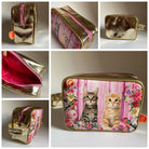 Toilettas "Kattenfeest Roze" | Kunstboer