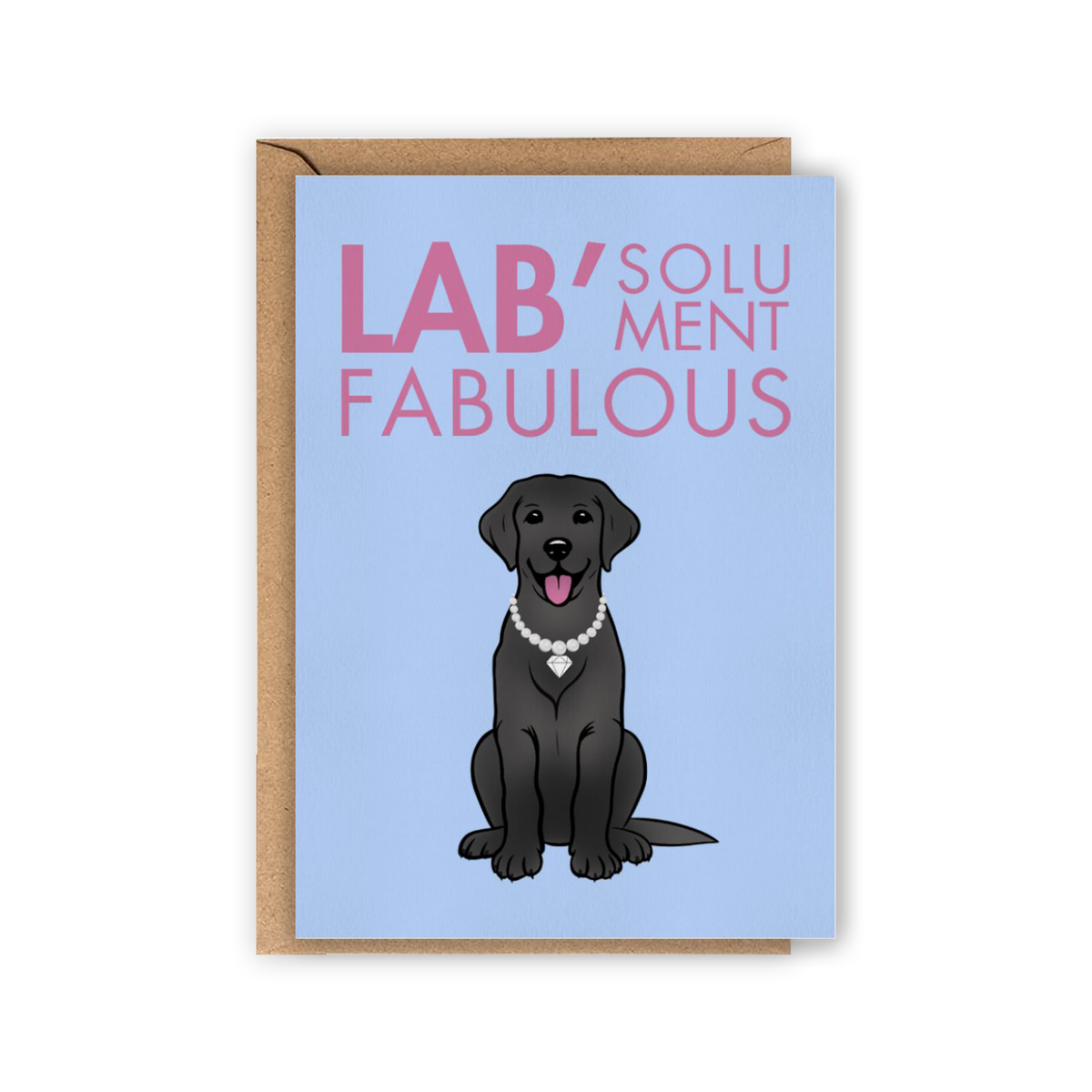 Wenskaart "Labsolutely Fabulous" | Lollypopartstudio