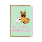 Wenskaart "Pet Lover Forever" | Lollypopartstudio